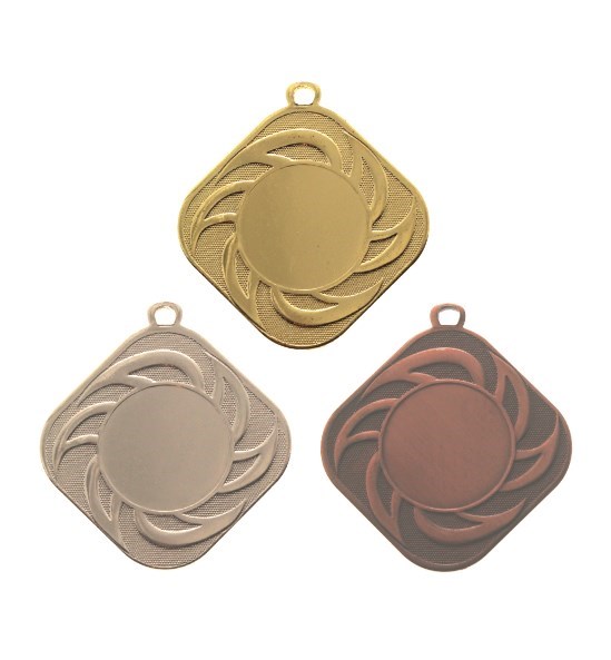 Medalja 50mm željezo DI5010 (četvrtasta)-*ZSB SET